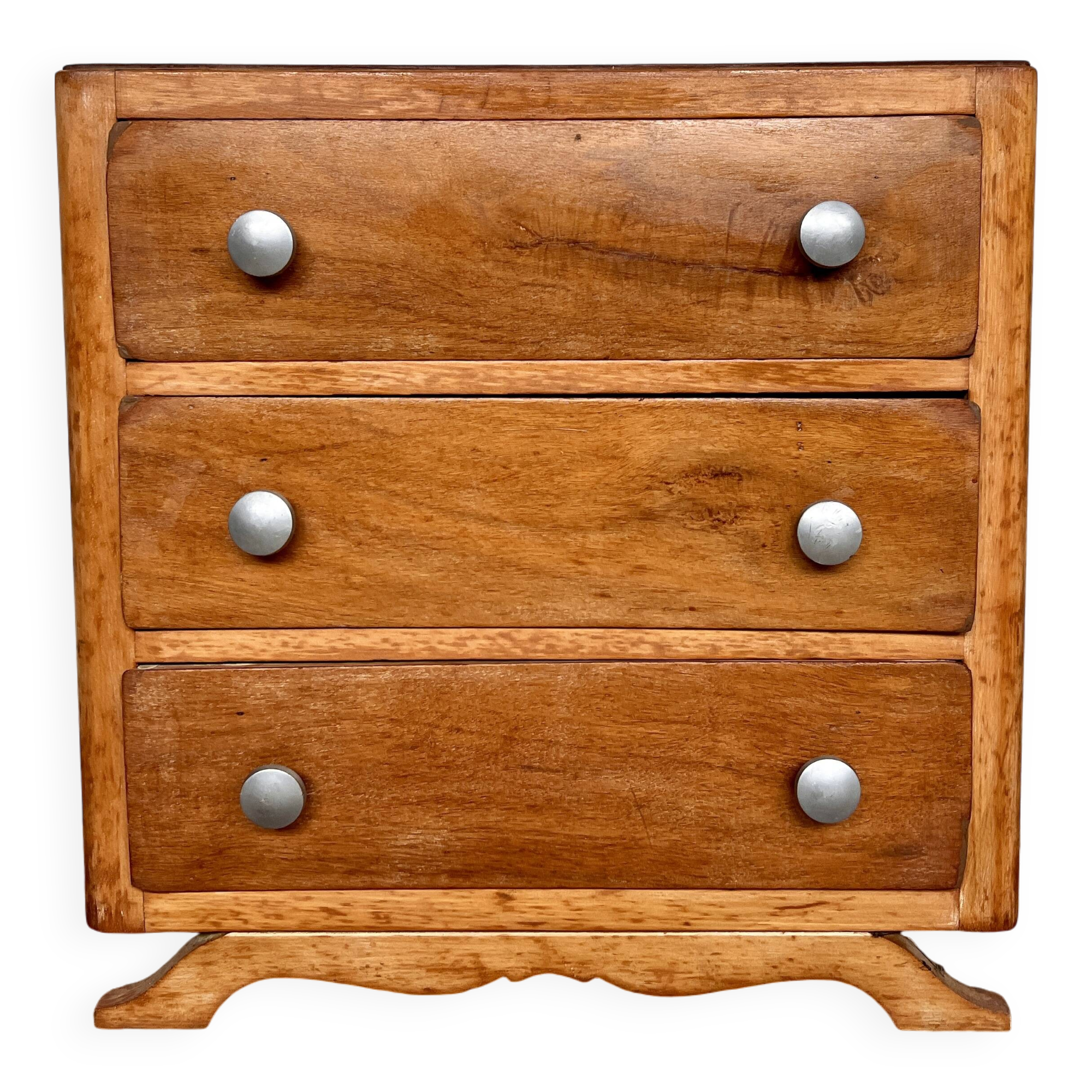 vintage art deco chest of drawers with compass feet