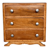 vintage art deco chest of drawers with compass feet