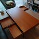 Table basse en acajou massif