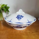 Vegetable soup tureen in earthenware from St Amand