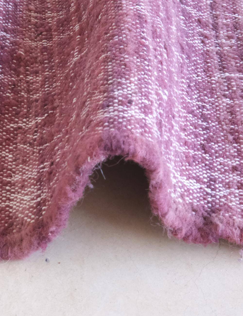 Burgundy Modern Kilim Rug - 246 x 162 cm