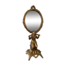 Golden regulated mirror 11x33cm