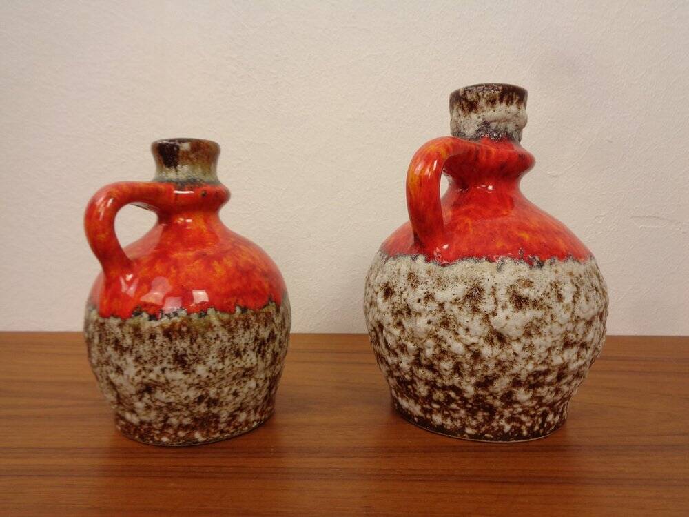 Fat Lava ceramic vases from Jopeko, 1970s, set of 2.