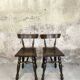 Pair of vintage Basque chairs