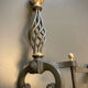 Chenets bronze et fonte