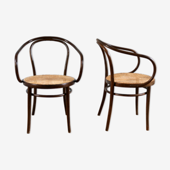 Paire de fauteuils vintage Thonet 209 Le Corbusier édition Radomsko