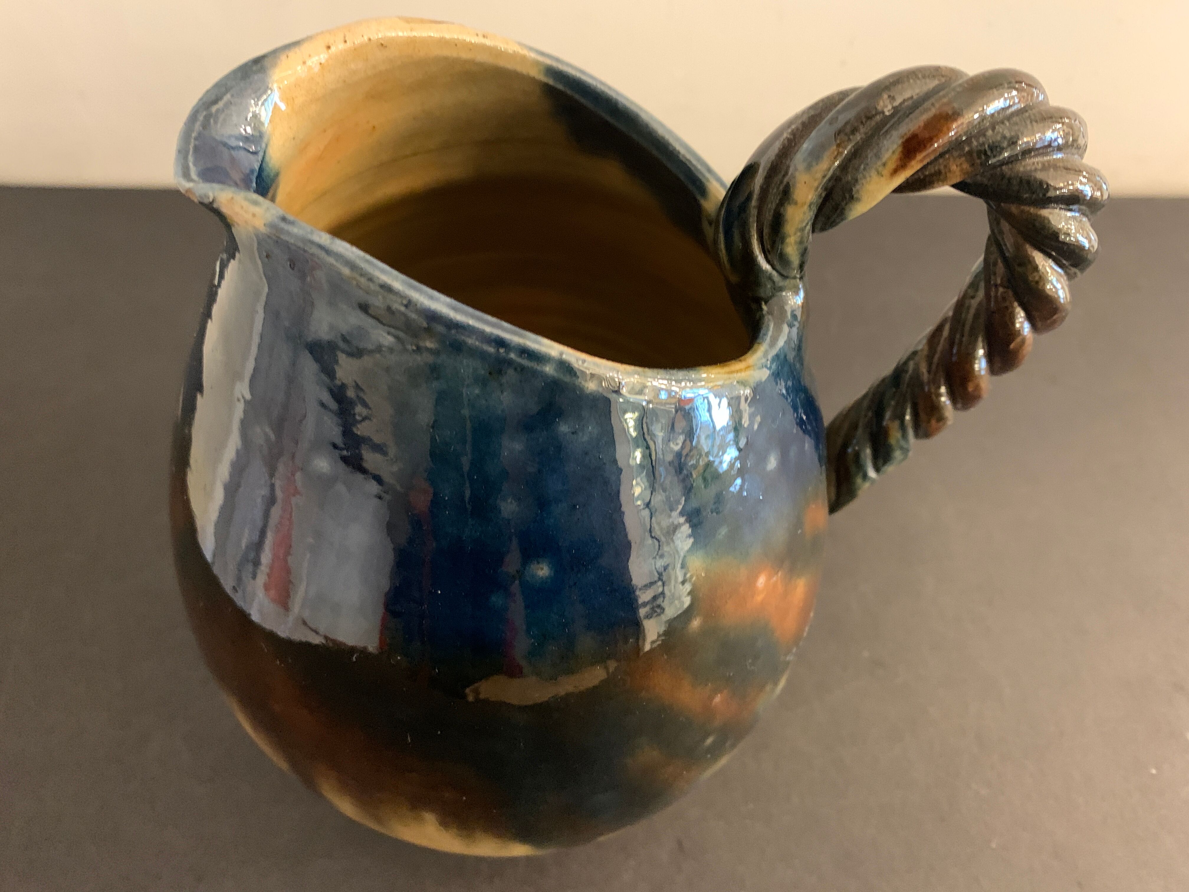 Ceramic pitcher, FPP Vallauris, 1960