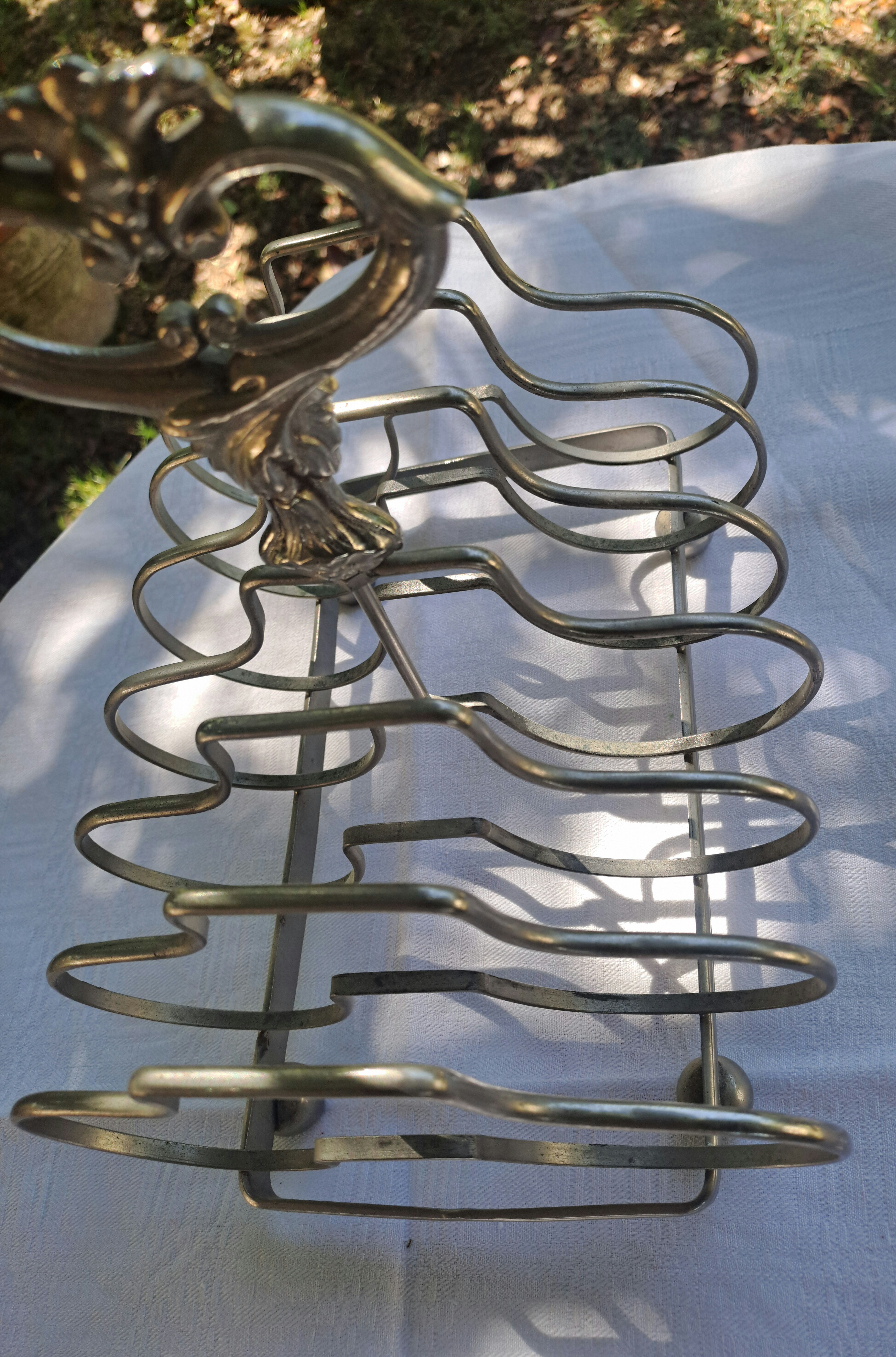 Silver-plated toast rack