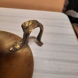 Golden candle holder