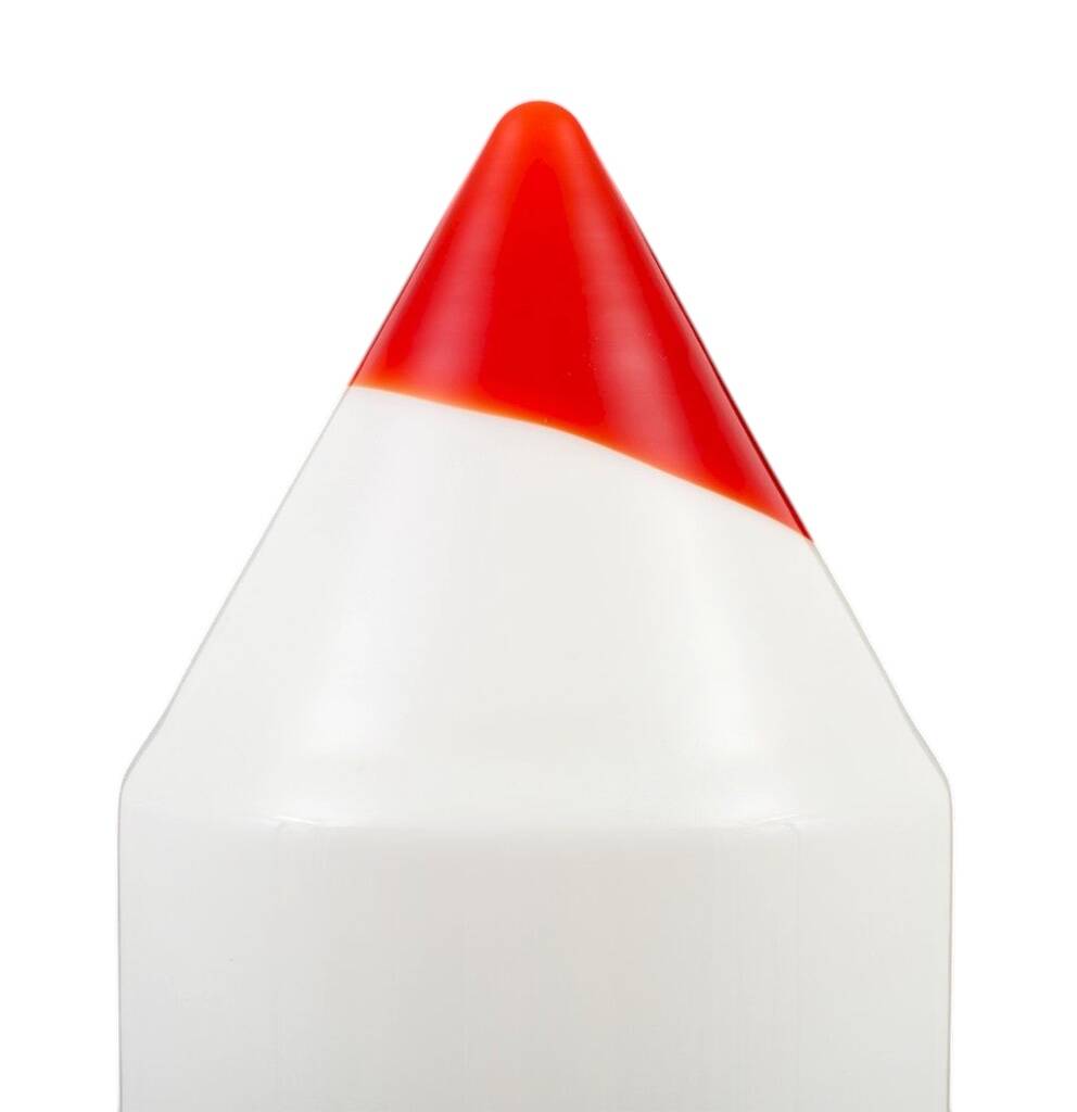 Postmodern pencil shape Murano glass table lamp, Formia Murano Italy 1980s