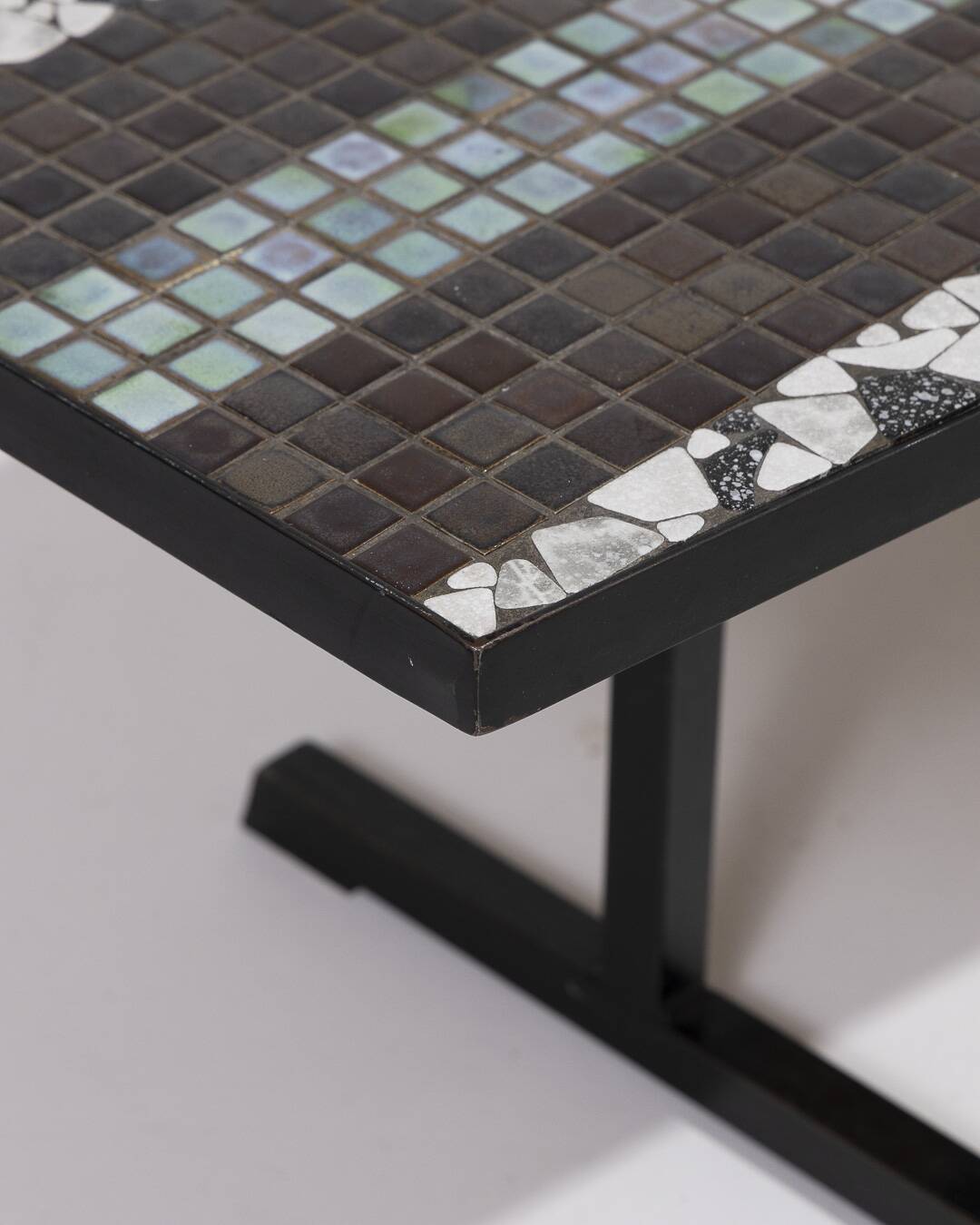 Hexagonal ceramic coffee table, 1930s