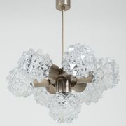 Cut-glass ceiling lamp from Kamenický Šenov, 70s