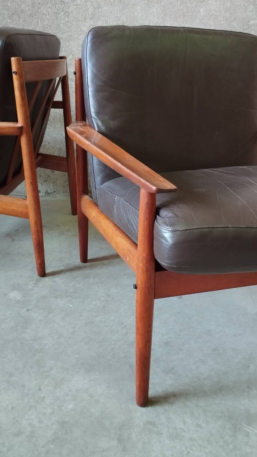 Pair of Danish armchairs by Arne Vodder
