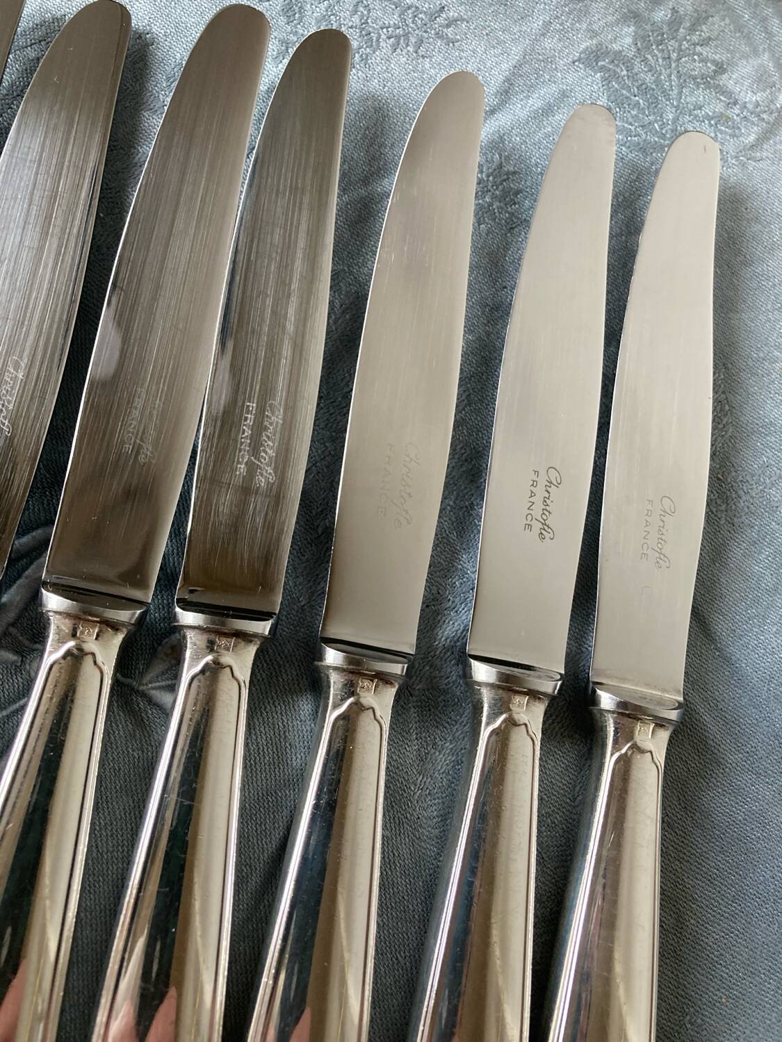 12 Christofle cheese knives