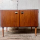 Scandinavian tv stand sideboard in teak 1960 vintage