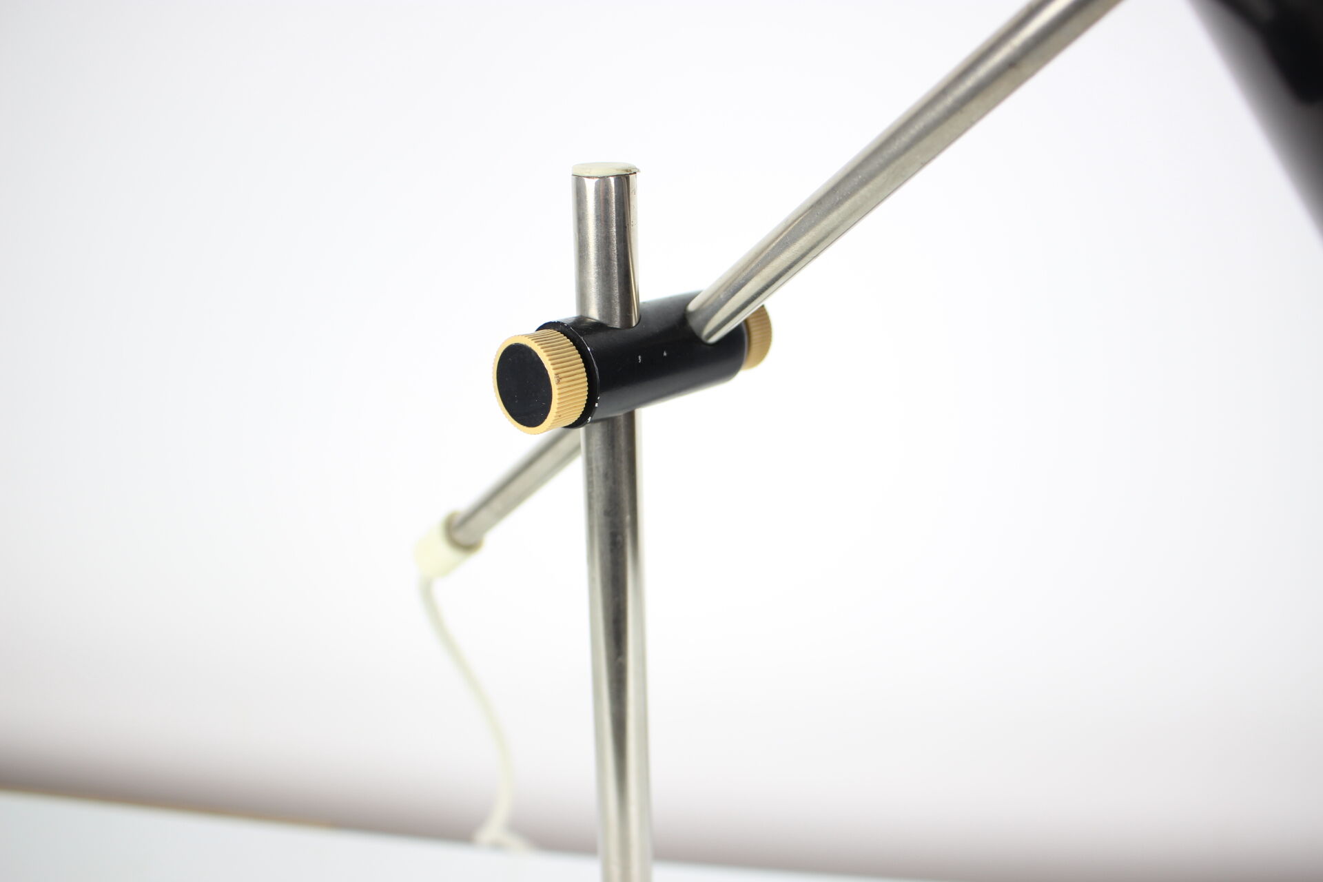 Mid-century black table lamp, 1970's.