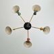 Articulated Diabolo chandelier, Italian design, 1950s-60s
