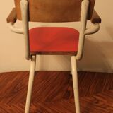 Vintage schoolboy chair in formica and wood