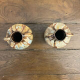 Pair of stoneware vases