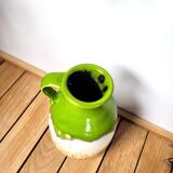 Vintage ceramic pitcher vase 1970