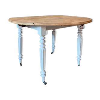 Table ronde ancienne à allonges