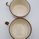 Head to head breakfast sandstone floral decoration you and me cup and saucer