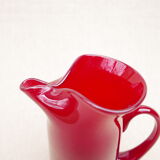 Blown glass pitcher