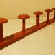 Old wooden wall coat holder