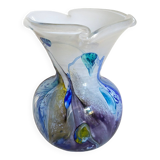 Vase glass paste of the glassmakers of Maure Vieil Mick and Bob Le Bleïs 80s