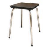 Tabouret vintage en Formica noir
