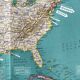 Carte ancienne États-Unis — Routes commerciales & Géographie | Mexique
