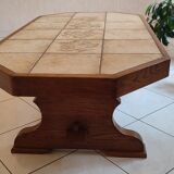 Coffee table wood and ceramic