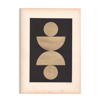 Collage on old paper • C444 • signed Eawy