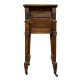 Empire / consulate walnut bedside table circa 1850
