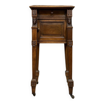 Empire / consulate walnut bedside table circa 1850
