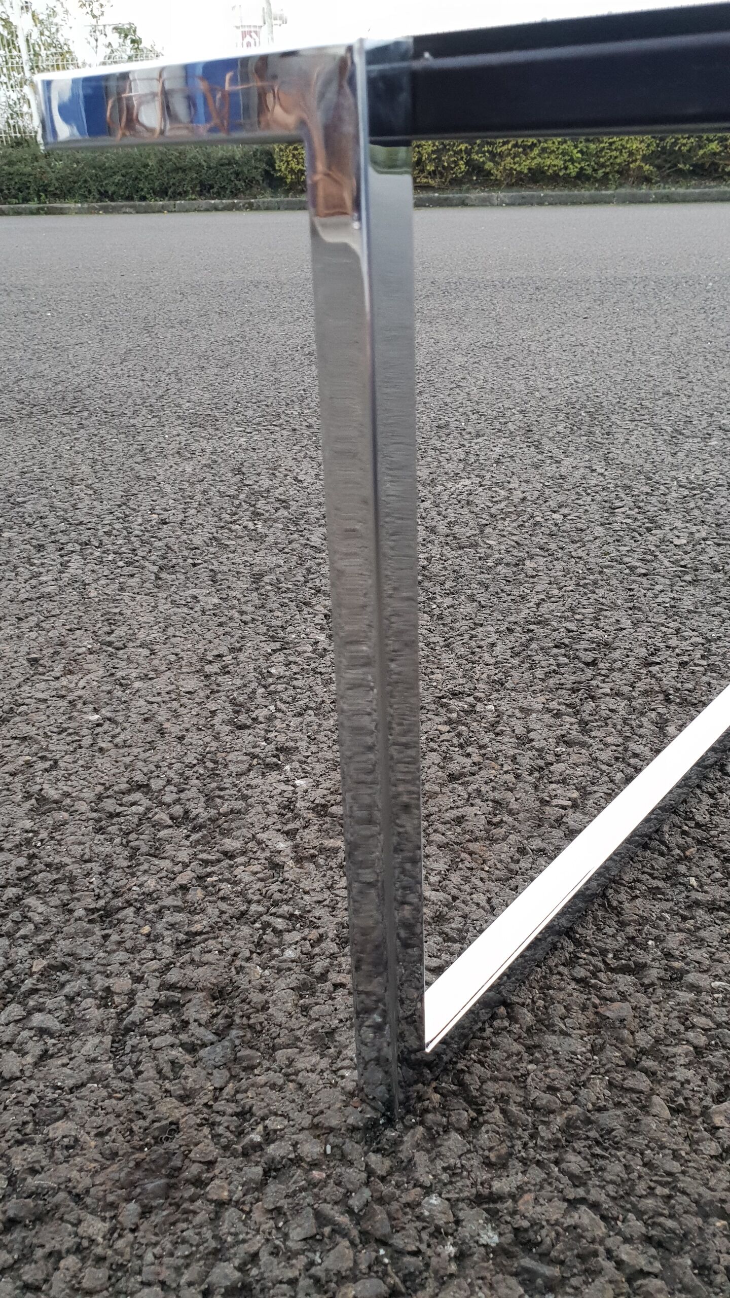 Vintage glass coffee table