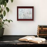 Le Vatican, plan Vintage imprimé en 1894