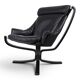 Poltrona Frau Viking Leather Lounge Chair by Sigurd Resell, 1970