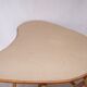 Rattan bamboo coffee table free form 50's