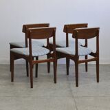 Set of 4 chairs by T.S.M in Denmark in the 1970