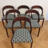 Table & 6 Baumann chairs model "gondole"