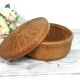 Panier en osier avec couvercle