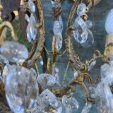 Chandelier cage bronze grapevines