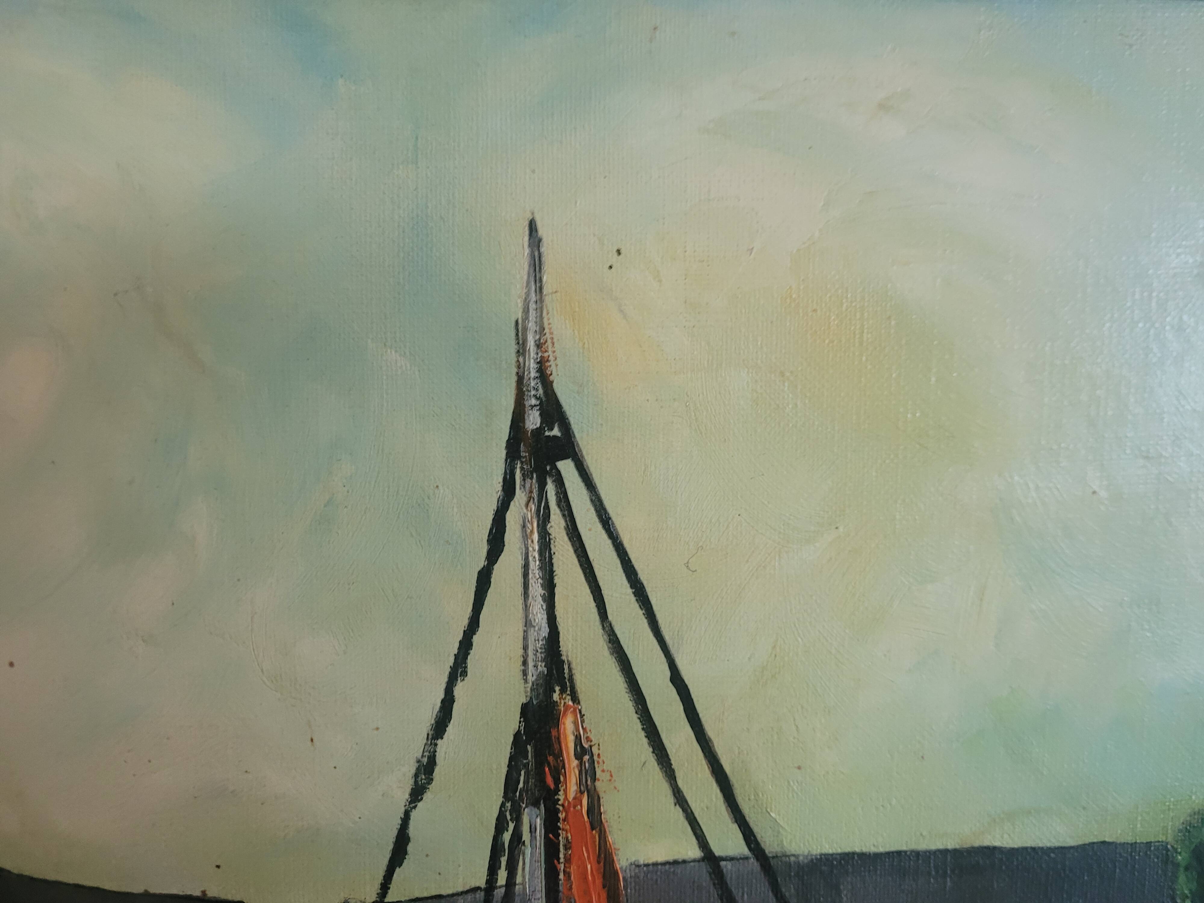 Old marine painting 1965