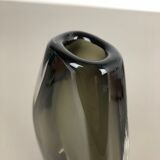 Nils Landberg 'Sommerso' smoked glass vase for Orrefors, Sweden, 1970s