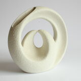 Vase cercles croisés de Roberto Rigon pour Bertoncello, Italie années 1970