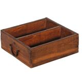 Old Teak Wood Tray Brick Mold