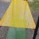 Vintage floor furniture perforated iron and metal
