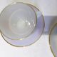 3 vintage Harlequin tea or chocolate cups and saucers 211291