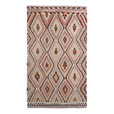 6x10 Soft Colors Anatolian Kilim,Geometric Style Vintage Rug,300x176Cm